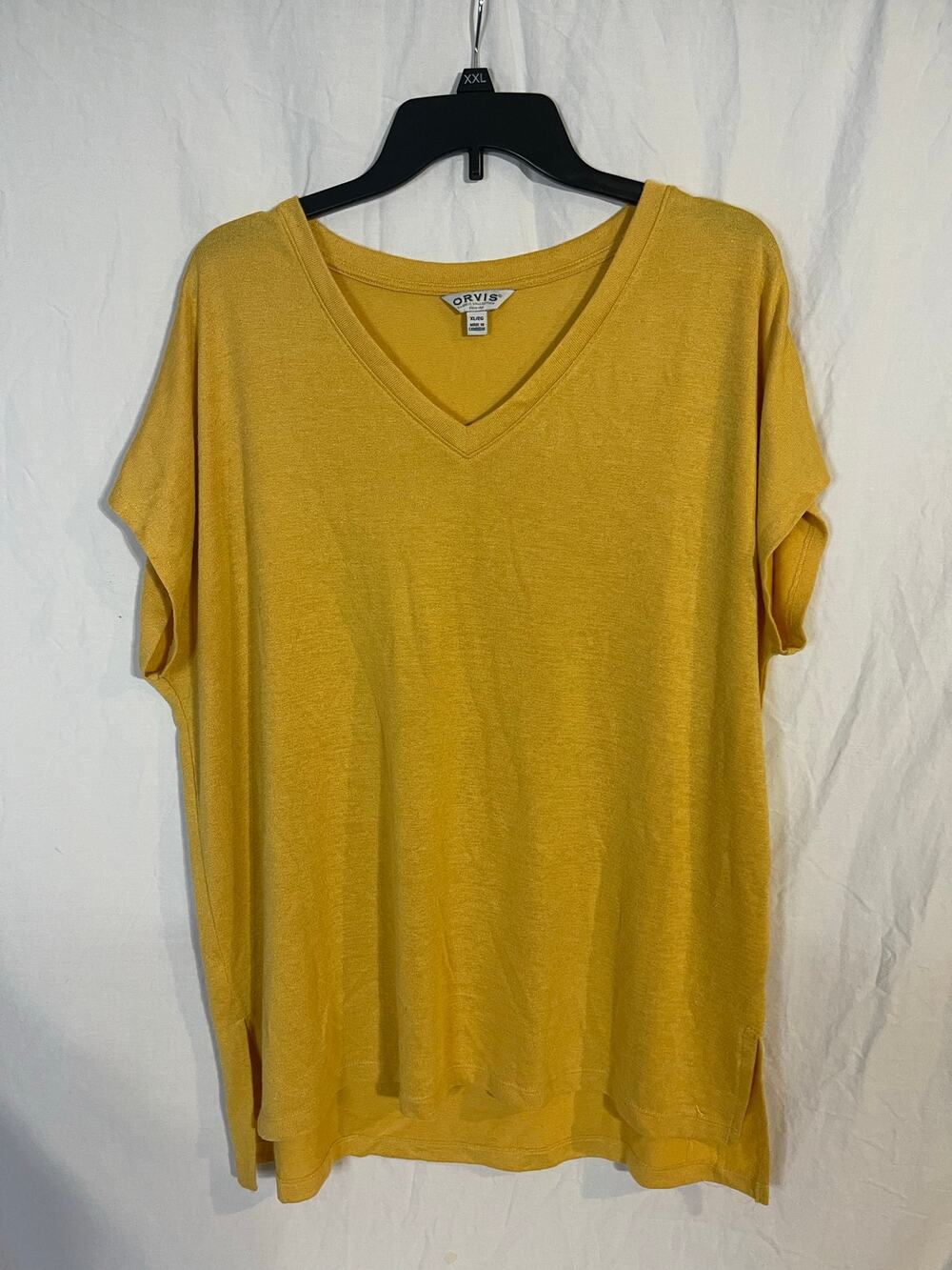 Orvis womens XL yellow top
